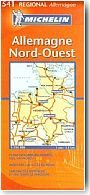 Carte Michelin Allemagne Nord-Ouest