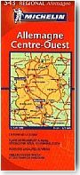 Carte Michelin Allemagne Centre-Ouest