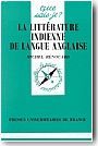 La Litt�rature indienne de langue anglaise