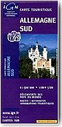 Carte IGN Allemagne du Sud. 1/500 000